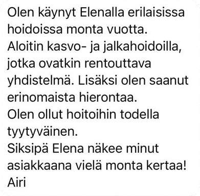 Airin palaute LeVidasta