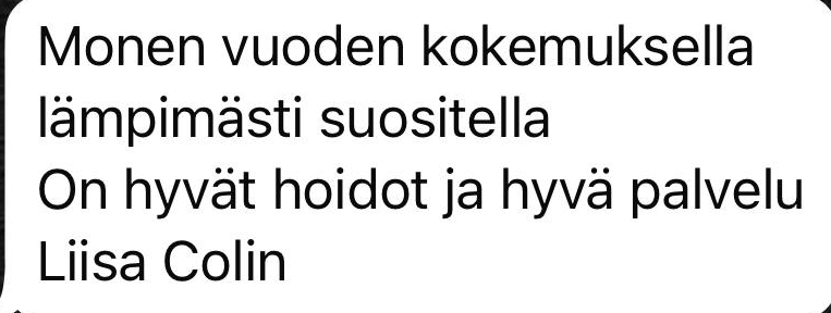 Liisa Colinin palaute LeVidasta